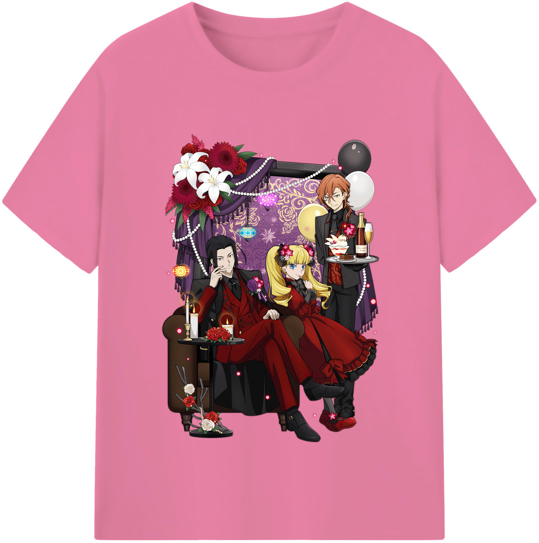 （画像用） 文豪ストレイドッグス Bungo Stray Dogs 綿100％半袖Tシャツ（フロントプリント）